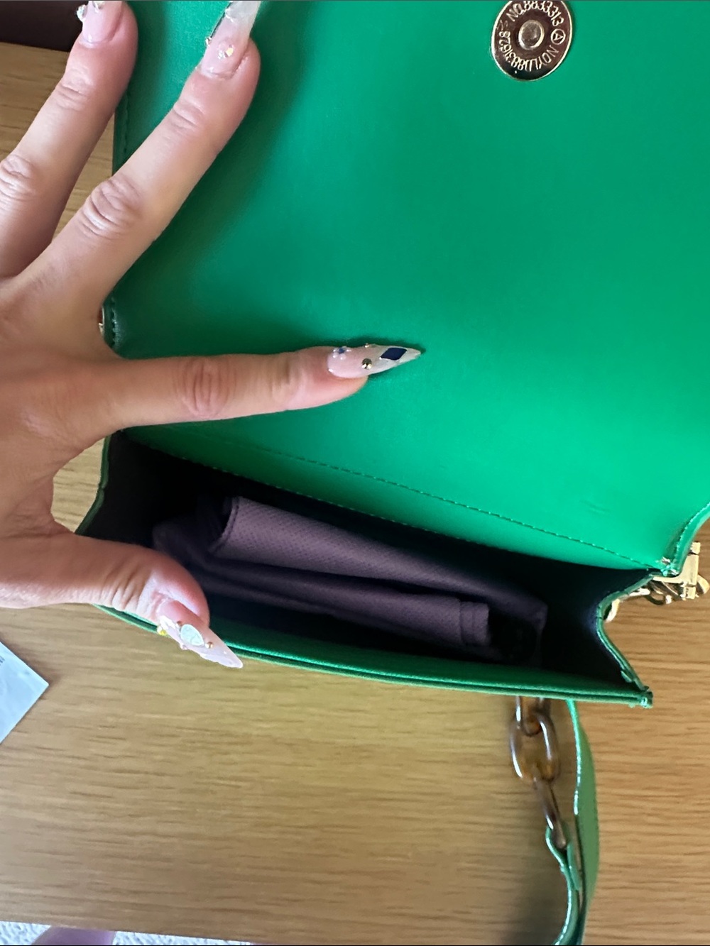 Turquoise Structured Top-Handle Mini Bag - Picture 5 of 5